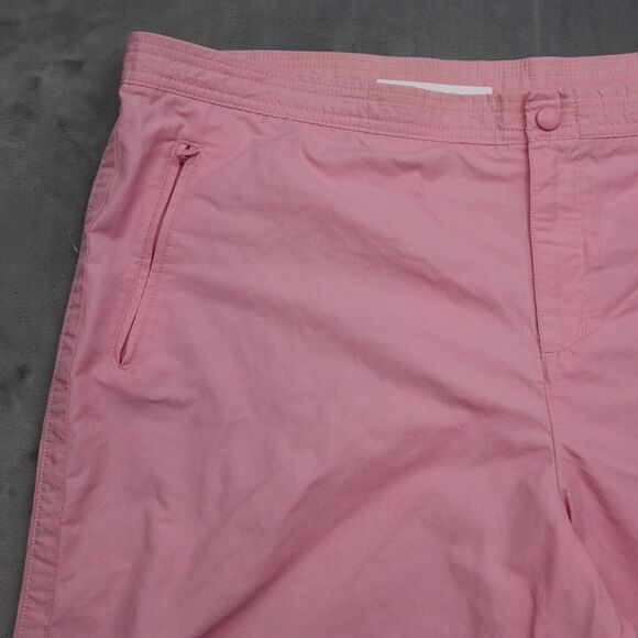 Pro Spirit Pants Womens 2XL Pink Plain High Waist Flat Front Ankle Zip - Picture 9 of 16